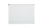 9 3/4 x 13 Plastic Envelopes with Zip Closure - Letter Booklet - (Pack of 6) White