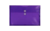 9 3/4 x 14 1/2 Plastic Envelopes with Button & String Tie Closure - Legal Booklet - (Pack of 12)
