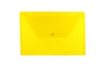 9 3/4 x 14 1/2 Plastic Envelopes with Snap Closure (Pack of 6) Yellow