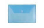 9 3/4 x 14 1/2 Plastic Envelopes with Hook & Loop Closure (Pack of 6) Blue