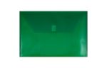 9 3/4 x 14 1/2 Plastic Envelopes with Hook & Loop Closure (Pack of 6) Green