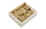 Medium 1 1/8 Inch Wood Clip Clothespins (Pack of 50) Gold