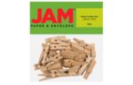 Large 1 1/2 Inch Wood Clothespin Clips (Pack of 8) Natural