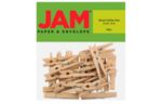 Extra Large 2 Inch Wood Clip Clothespins (Pack of 24) Brown