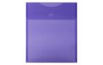 9 3/4 x 11 3/4 Plastic Expansion Envelopes with Hook & Loop Closure - Letter Open End - 1 Inch Expansion - (Pack of 12) Violet Purple