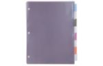 11 x 1/10 x 8 1/2 Plastic Index Tab Dividers, 8-Tab (Pack of 8) Assorted