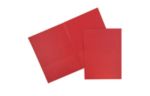 Two Pocket Corrugated Fluted Folders (Pack of 6) Red Linen