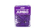 Jumbo 2 Inch Paper Clips (Pack of 75) Purple