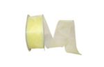 2 1/2" Chiffon Mono Sheer Ribbon, 50 Yards Maize