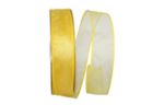 1 1/2" Sheer Lovely Value Wired Edge Ribbon, 50 Yards Daffodil