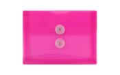 5 1/2 x 7 1/2 Plastic Envelopes with Button & String Tie Closure (Pack of 12)