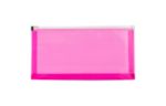 5 x 10 Plastic Envelopes with Zip Closure - #10 Booklet - (Pack of 6) Fuchsia Pink