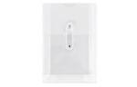 4 1/4 x 6 1/4 Plastic Envelopes with Button & String Tie Closure - Open End - (Pack of 6) Clear