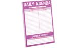 Knock Knock 6 x 9 Classic Notepad (60 Sheets) Purple - Daily Agenda