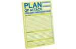 6 x 9 Classic Notepad (60 Sheets) Yellow - Plan of Attack