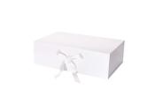14 x 9 x 4 3/10 Collapsible Magnetic Gift Box w/Satin Ribbon