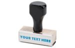 Non Self-Inking Rubber Stamp (3/4 X 2) Black