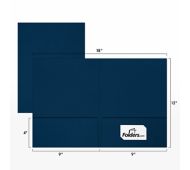 9 x 12 Presentation Folder w/Front Cover Lower Right Card Slits