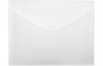 Poly Envelope w/Half-Moon Closure (9 1/2 x 12 1/2, Flap 4 1/2) Frosted