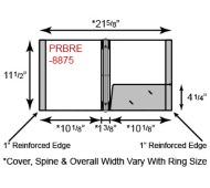 Paper 3 Ring Binder w/1 Pocket & Reinforced Edge