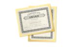 9 1/2 x 12 Single Certificate Holder Gold Metallic