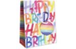 Small Gift Bag (7 1/2 x 6 x 3) Rainbow Birthday