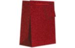 Small Gift Bag (7 1/2 x 6 x 3) Red Sparkle
