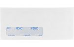 #10 Window Envelope (4 1/8 x 9 1/2) 24lb. White w/ FDIC Security Tint