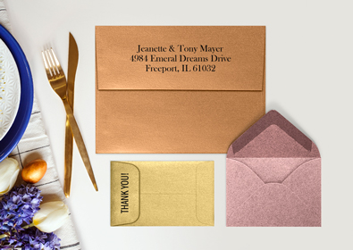 Metallic Wedding Envelopes | Envelopes.com